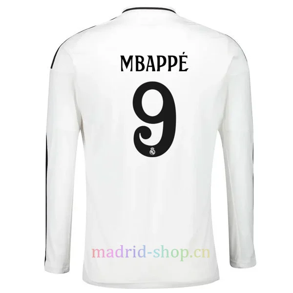Camiseta Mbappé Real Madrid Primera Equipación 2024-25 Manga Larga