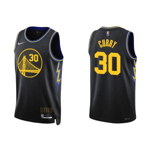 Camiseta Golden State Warriors Nike – Stephen Curry #30 Negra NBA