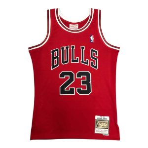 Camiseta Chicago Bulls Mitchell & Ness – Michael Jordan #23 Roja Retro