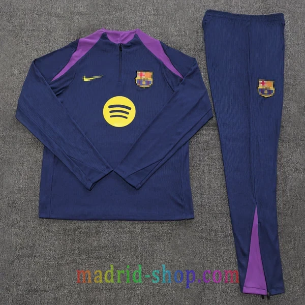 Sudadera de Entrenamiento Barcelona 2025-26 Niño Azul Marino y Amarillo - Imagen 3